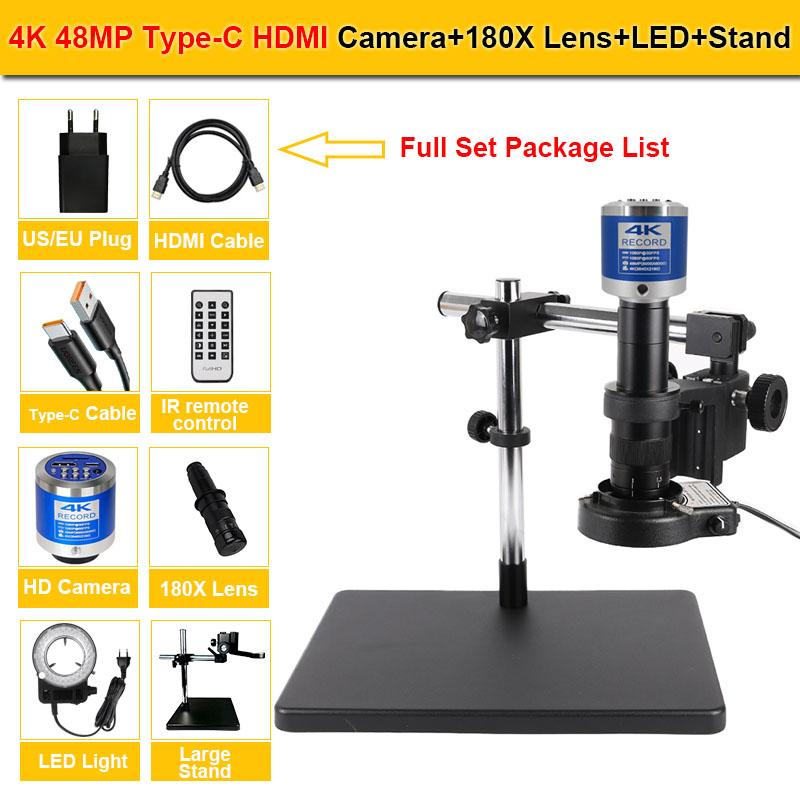 Цифровой микроскоп 4K 48MP для электроники HDMI 1080P Sony Camera 180X C-Mount Zoom Lens Ring Light Universal Large Base Bracket US Plug
Цифровой микроскоп 4K 48MP для электроники HDMI 1080P Sony Camera 180X C-Mount Zoom Lens Ring Light Universal Large Base Bracket US Plug