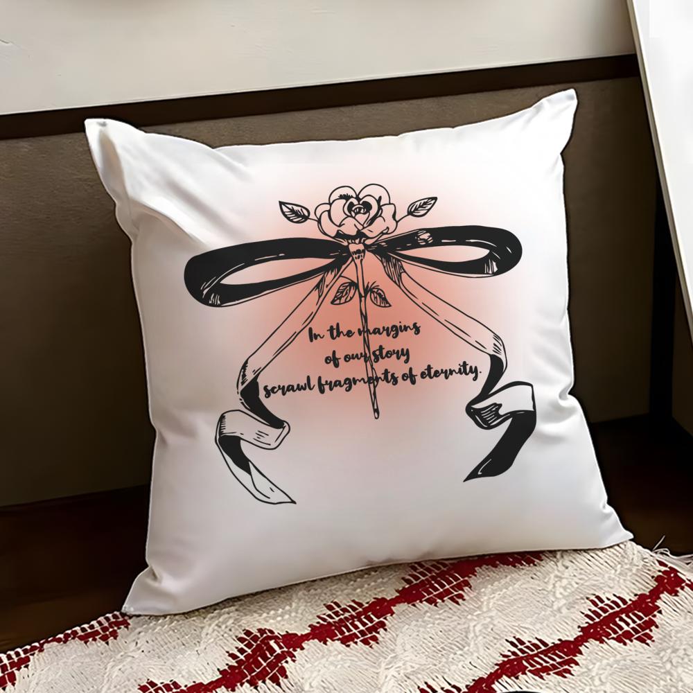 Korean TTrendy Bow Cushion Cover Reversible Soft Durable Pillow Cover Home Car MultiScene Use for Daily Comfort 30X30cm
Korean TTrendy Bow Cushion Cover Reversible Soft Durable Pillow Cover Home Car MultiScene Use for Daily Comfort 30X30cm