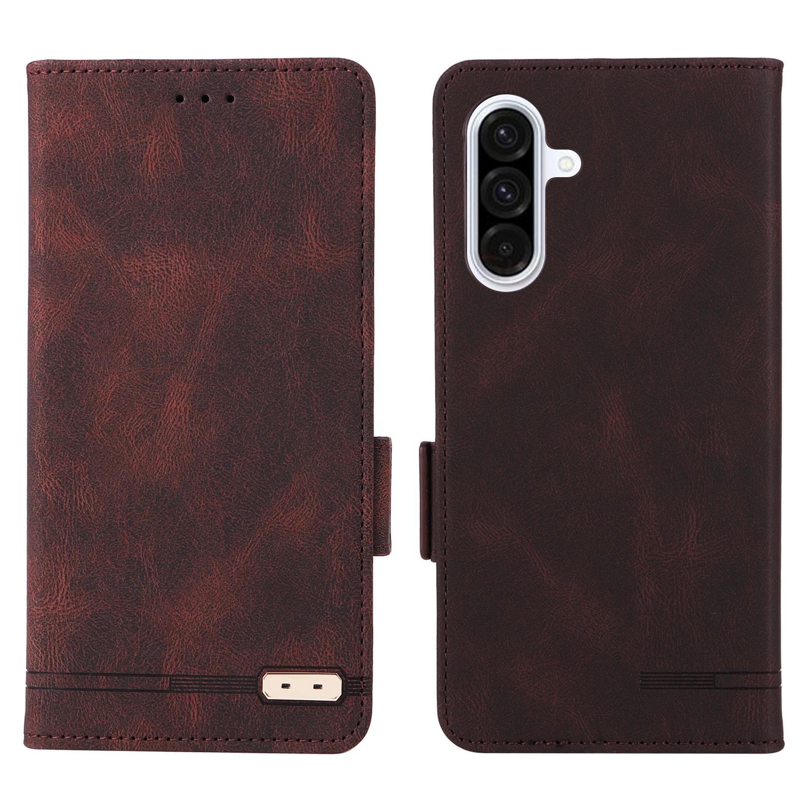 For Samsung Galaxy A56 5G Case Leather Wallet Flip Phone Cover with Hardware Decor Coffee
For Samsung Galaxy A56 5G Case Leather Wallet Flip Phone Cover with Hardware Decor Coffee