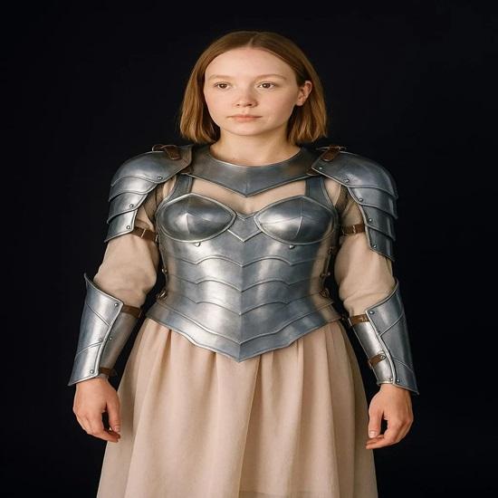 Medieval Steel Lady Knight Armor Set Full Upper Body Cuirass Pauldrons Women s Fantasy Cosplay Plate Armor Halloween Cosplay Gifts
Medieval Steel Lady Knight Armor Set Full Upper Body Cuirass Pauldrons Women s Fantasy Cosplay Plate Armor Halloween Cosplay Gifts