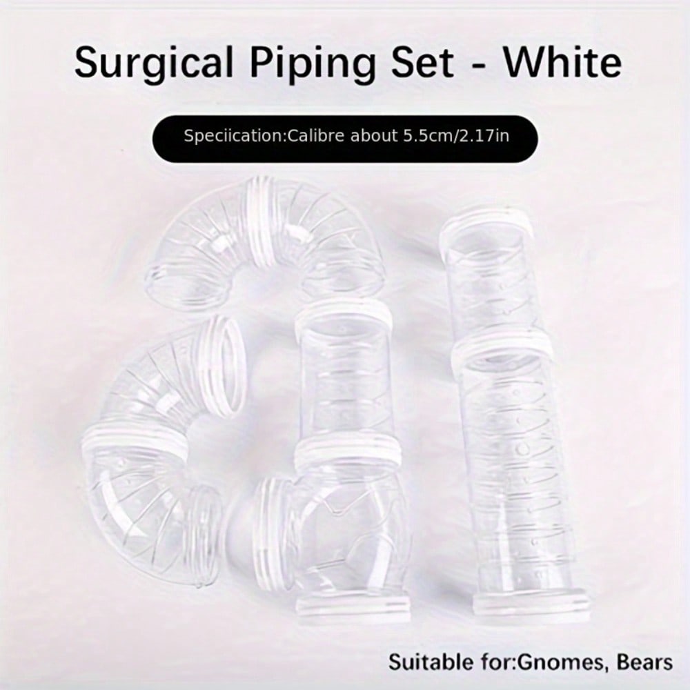 Transparent Small Pet Tunnel Set DIY Connectable Tubes for Hamsters Gnomes Bears Fun Activity Playground 5.5cm Calibre білий
Transparent Small Pet Tunnel Set DIY Connectable Tubes for Hamsters Gnomes Bears Fun Activity Playground 5.5cm Calibre білий