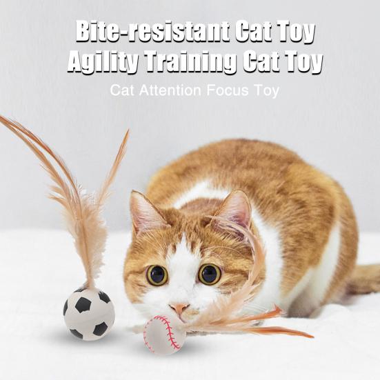 Yousheng Cat Toy Feather Scratching Ball Interactive Pet Elastic Chicken Feather Sisal Ball Solid Biting Chewing Resistant Kitten Toy Ball
Yousheng Cat Toy Feather Scratching Ball Interactive Pet Elastic Chicken Feather Sisal Ball Solid Biting Chewing Resistant Kitten Toy Ball