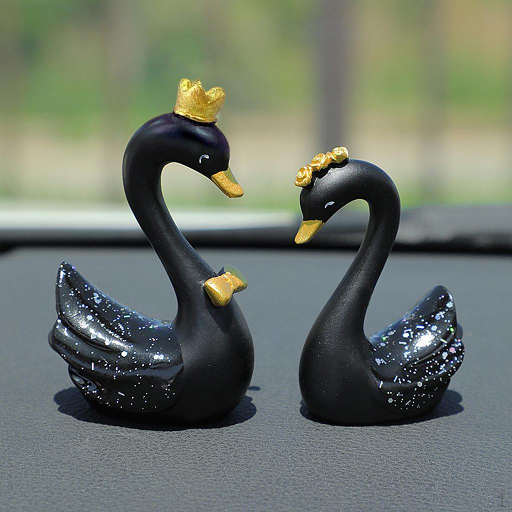 2PCS 3 Miniature Swan Standing Statue Figurine Handpainted Animal Sculpture Garden Desk Cake Car Mini Black
2PCS 3 Miniature Swan Standing Statue Figurine Handpainted Animal Sculpture Garden Desk Cake Car Mini Black