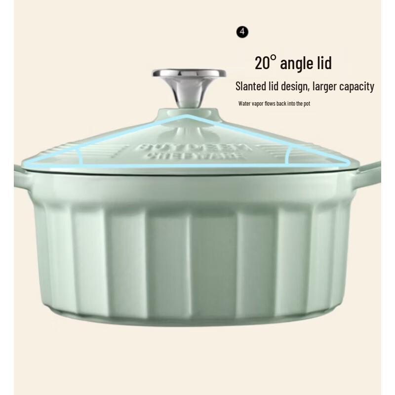 Buydeem A1 Cast Iron Enamel Stew Pot
Buydeem A1 Cast Iron Enamel Stew Pot