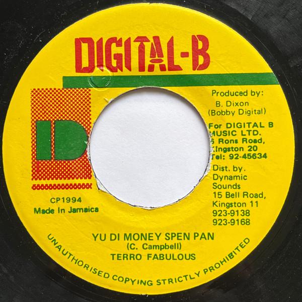 7inch Record TERROR FABULOUS Yu Di Money Spen Pan NONE DigitalB 1994 Jamaica Reggae Ska Dub Used
7inch Record TERROR FABULOUS Yu Di Money Spen Pan NONE DigitalB 1994 Jamaica Reggae Ska Dub Used