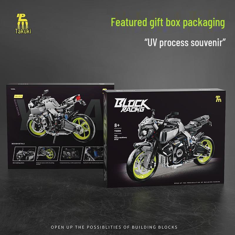 Tuomo MT10 Collector s Edition: Small Particle Assembly Model - Building Blocks Track Heavy Motorcycle & Sports Car T5004
Tuomo MT10 Collector s Edition: Small Particle Assembly Model - Building Blocks Track Heavy Motorcycle & Sports Car T5004