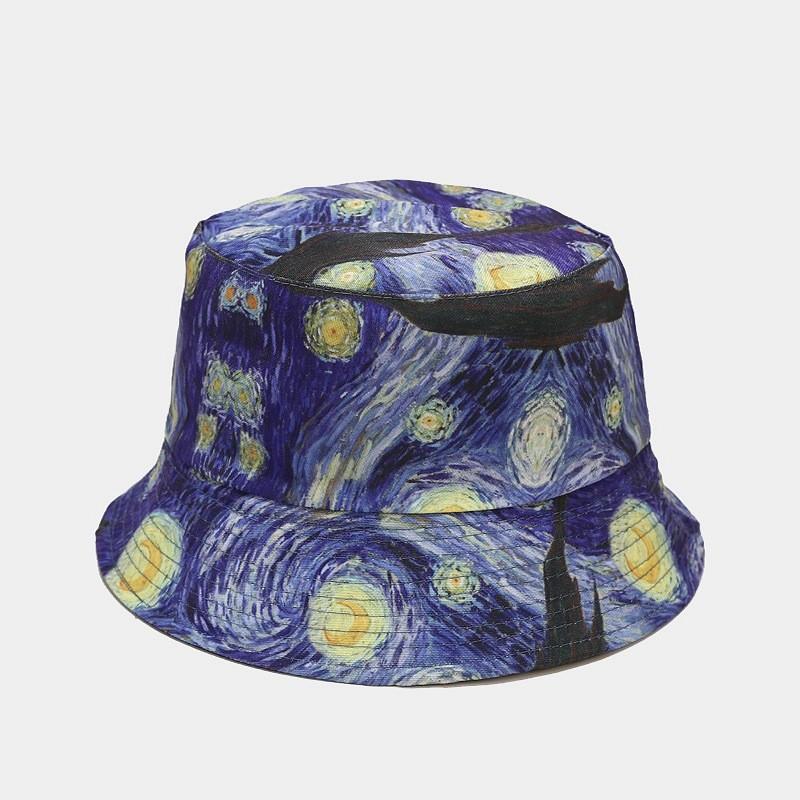 Sun Protection Fisherman Hat With Starry Night Oil Print Design For Outdoor Sunshade In Summer And Spring Deep Blue
Sun Protection Fisherman Hat With Starry Night Oil Print Design For Outdoor Sunshade In Summer And Spring Deep Blue