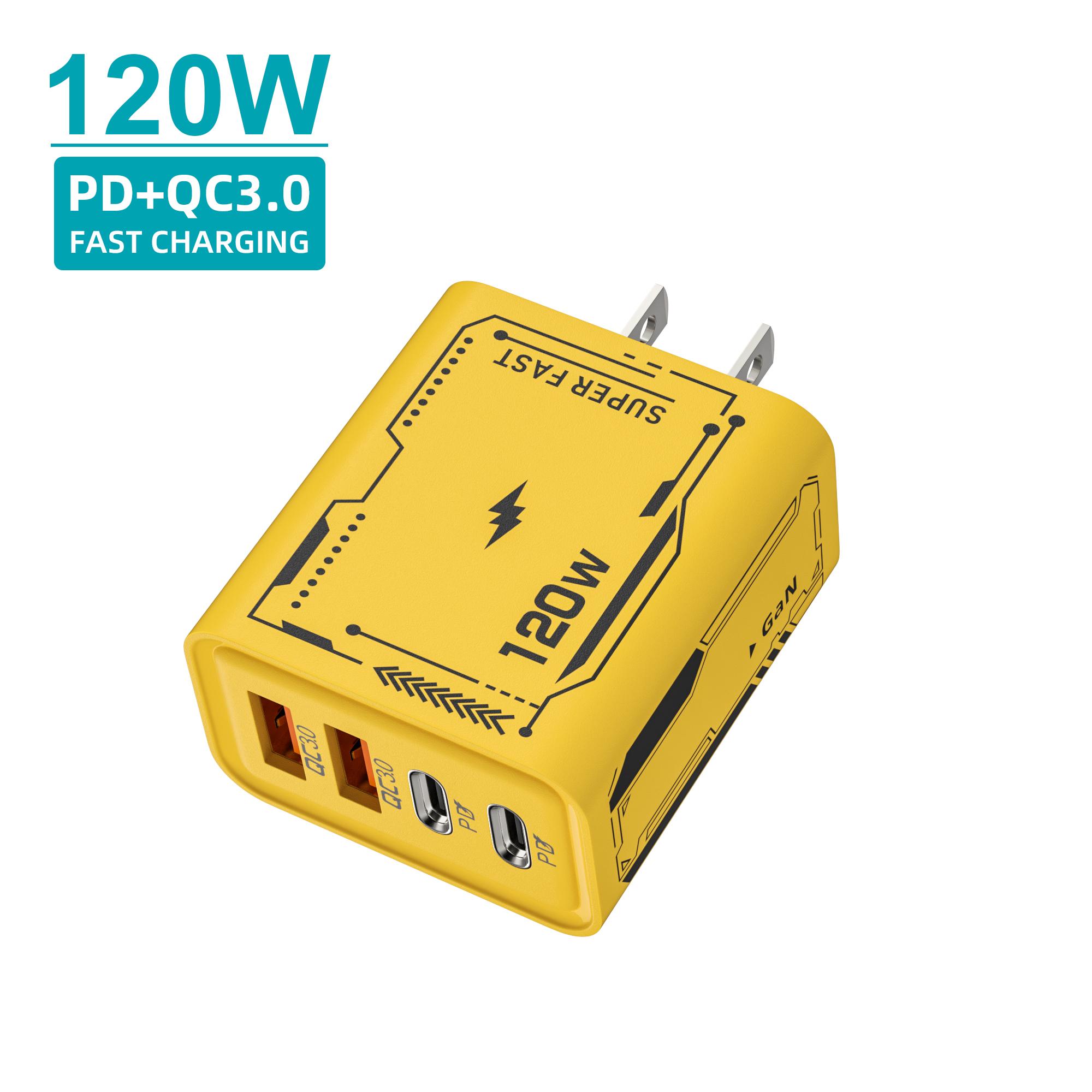 120 Вт Швидкий зарядний пристрій Typec Кабель Ultra Quick Charge 4port Usb C Pd Високошвидкісний адаптер зарядного пристрою для телефону для Xiaomi Iphone Huawei US Plug жовтий
120 Вт Швидкий зарядний пристрій Typec Кабель Ultra Quick Charge 4port Usb C Pd Високошвидкісний адаптер зарядного пристрою для телефону для Xiaomi Iphone Huawei US Plug жовтий