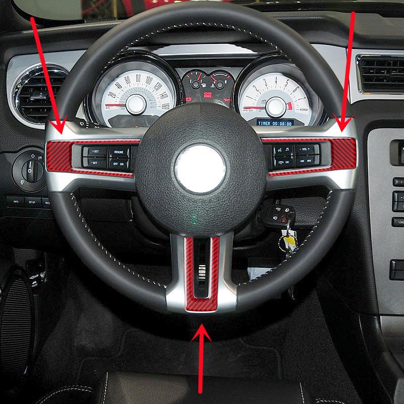 Red Carbon Fiber Steering Wheel Panel Modification Cover Trim Strips Decorative Stickers For Ford Mustang Car Inner
Red Carbon Fiber Steering Wheel Panel Modification Cover Trim Strips Decorative Stickers For Ford Mustang Car Inner