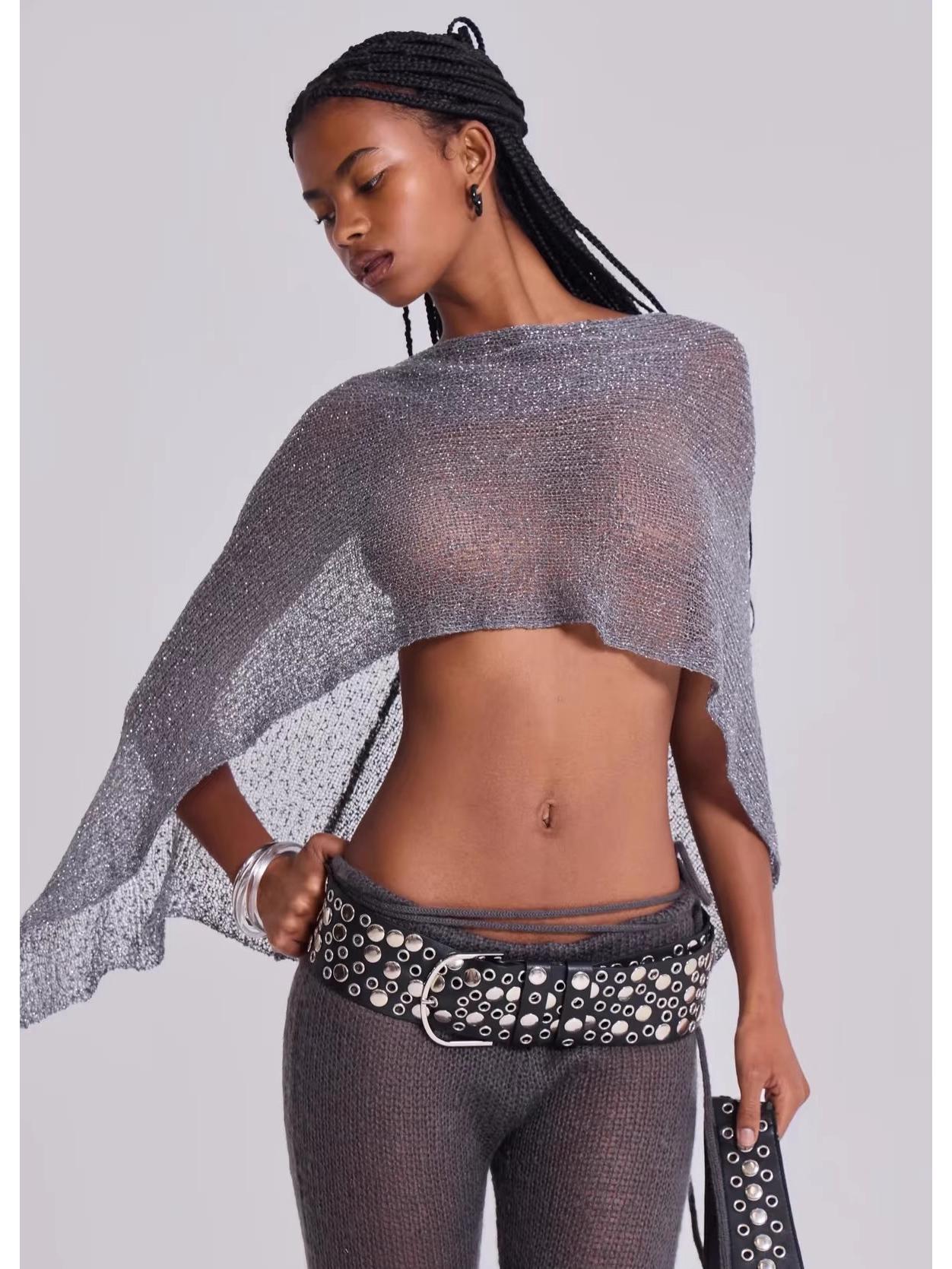 Jaded London Золотой вязаный топ-халтер с вырезами и шалью One Size серебряный
Jaded London Золотой вязаный топ-халтер с вырезами и шалью One Size серебряный