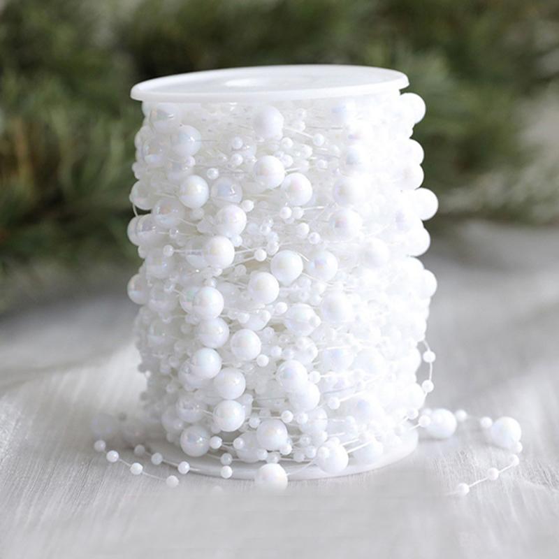 10M 1pcArtificial Plastic Pearl Beaded Flower Ring Chain Christmas Tree Beaded for Home Wedding Christmas Party Decor DIY Supply 1Pcs білий
10M 1pcArtificial Plastic Pearl Beaded Flower Ring Chain Christmas Tree Beaded for Home Wedding Christmas Party Decor DIY Supply 1Pcs білий