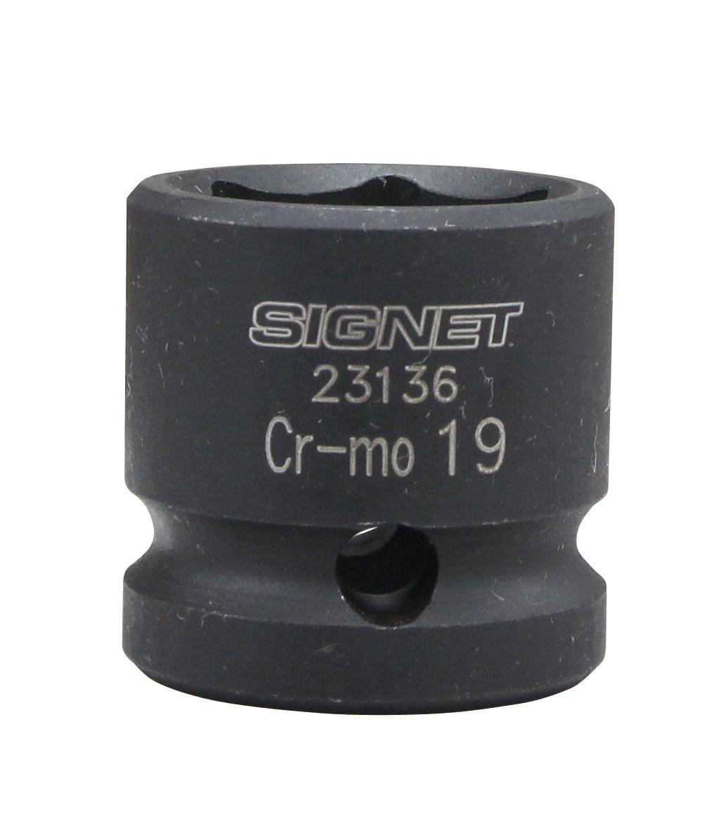 SIGNET 23136 Ударная короткая головка 19 мм 1/2DR,
SIGNET 23136 Ударная короткая головка 19 мм 1/2DR,