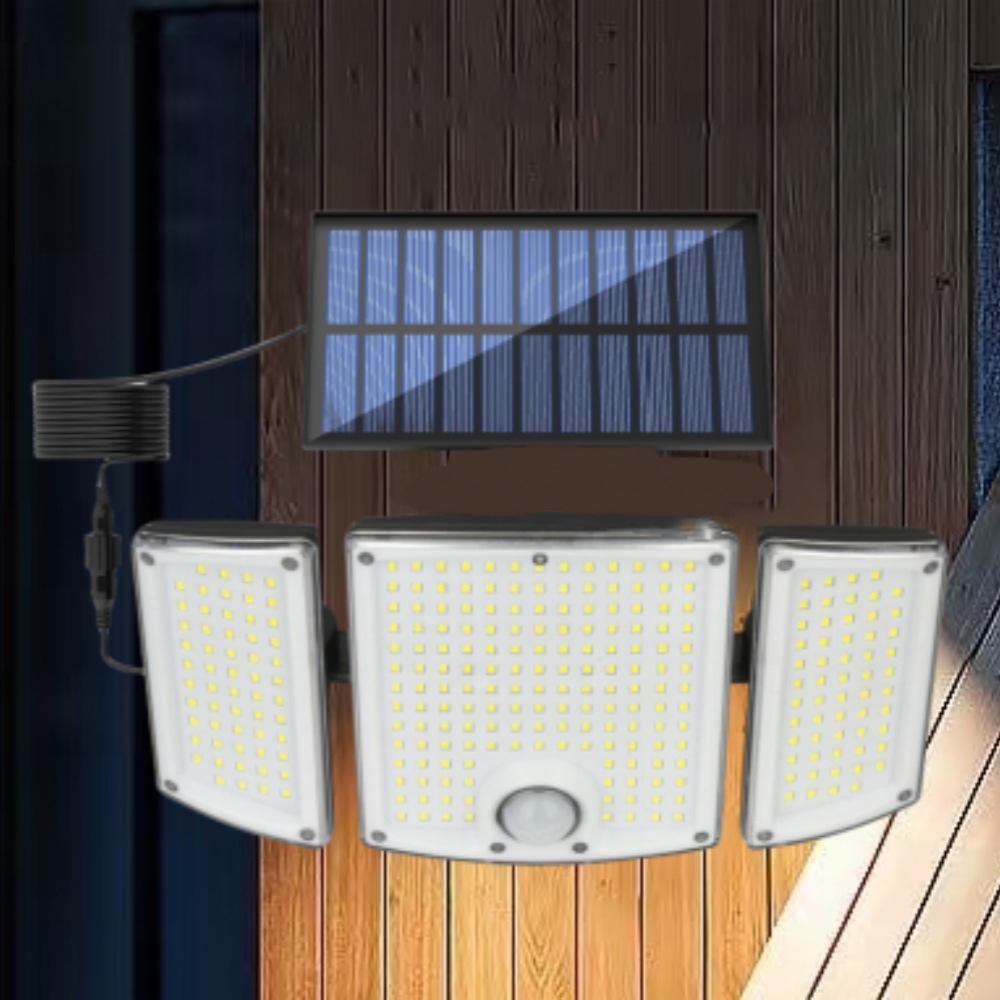 TG-TY01039 278 LED 3-Head Solar Powered Wall Light with Remote Control Waterproof Garden Lamp,Standard Panel A
TG-TY01039 278 LED 3-Head Solar Powered Wall Light with Remote Control Waterproof Garden Lamp,Standard Panel A