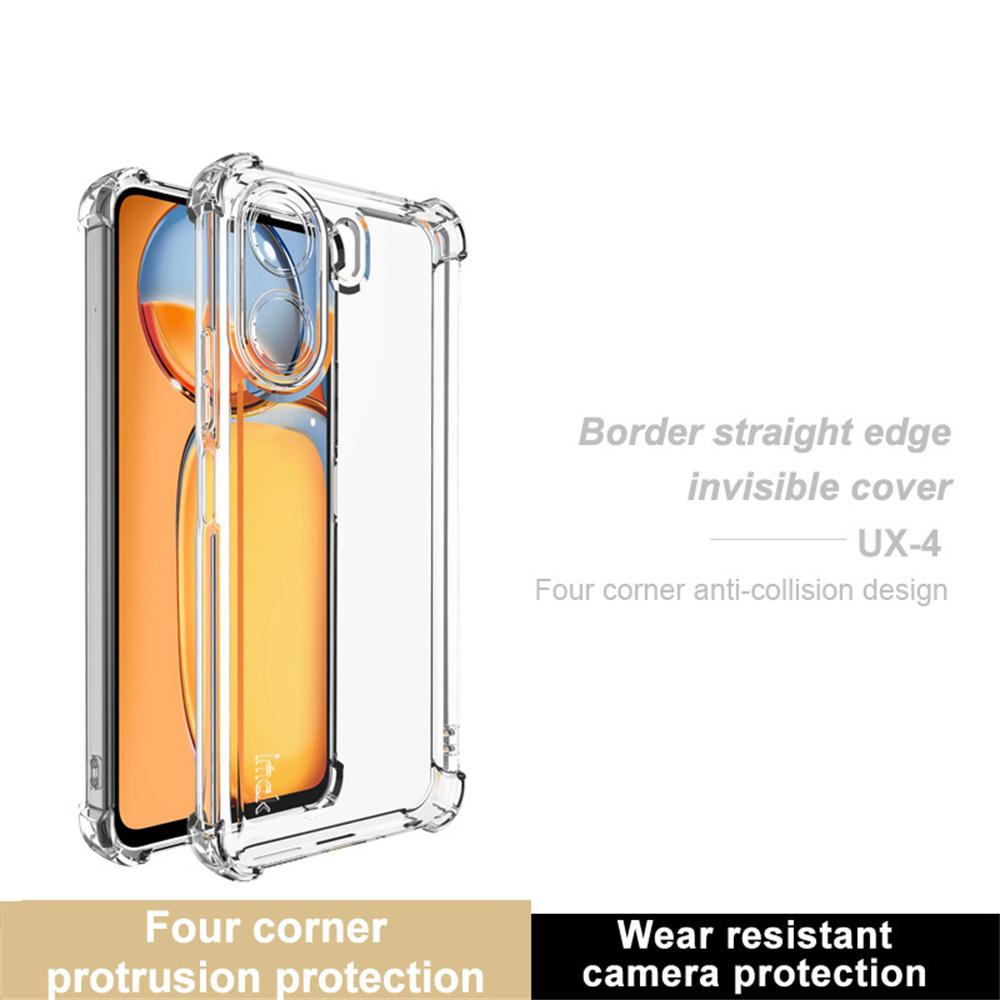 IMAK UX-4 Series For Xiaomi Redmi 13C 4G/Poco C65 4G Case Straight Frame Four Corner Shockproof Clear TPU Cover As Shown A
IMAK UX-4 Series For Xiaomi Redmi 13C 4G/Poco C65 4G Case Straight Frame Four Corner Shockproof Clear TPU Cover As Shown A