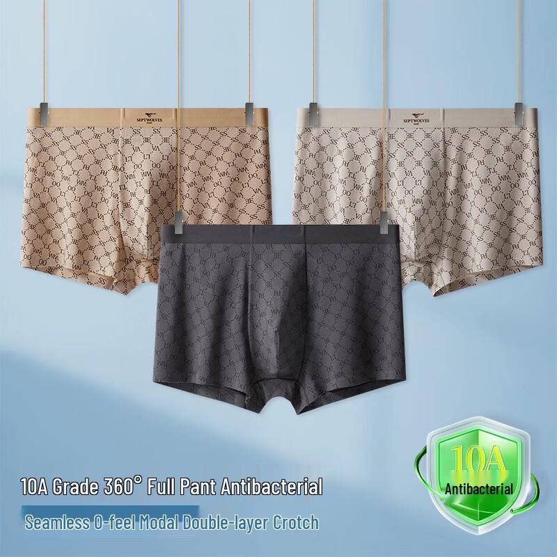SEPTWOLVES Men s 10A Antibacterial Modal Print Boxer Briefs 3-Pack 3XL
SEPTWOLVES Men s 10A Antibacterial Modal Print Boxer Briefs 3-Pack 3XL