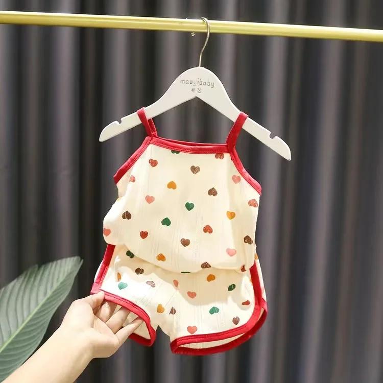 Комплекты детской одежды Летние костюмы на бретелях для малышек Хлопковые с принтом Топы-футболки и шорты для малышей Спортивный костюм для младенцев Комплекты для новорожденных (12-24 months) 90
Комплекты детской одежды Летние костюмы на бретелях для малышек Хлопковые с принтом Топы-футболки и шорты для малышей Спортивный костюм для младенцев Комплекты для новорожденных (12-24 months) 90