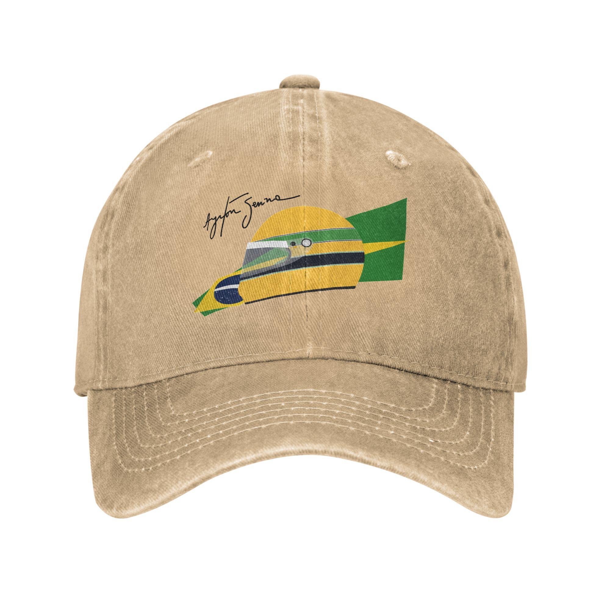 Vintage Ayrton Senna Brazil Helmet Baseball Caps Men Women Distressed Denim Sun Cap Outdoor All Seasons Travel Soft Caps Hat Adjustable
Vintage Ayrton Senna Brazil Helmet Baseball Caps Men Women Distressed Denim Sun Cap Outdoor All Seasons Travel Soft Caps Hat Adjustable
