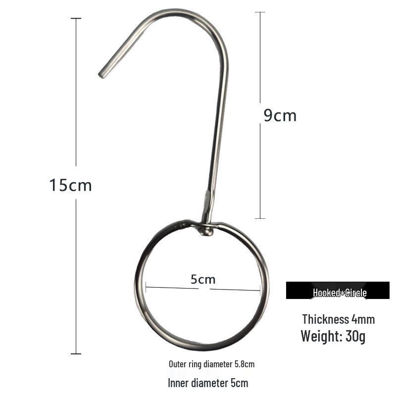 Stainless Steel Roasted Meat Hook for Duck and Cantonese Meat - Single/Double Hook with Hanging Ring
Stainless Steel Roasted Meat Hook for Duck and Cantonese Meat - Single/Double Hook with Hanging Ring