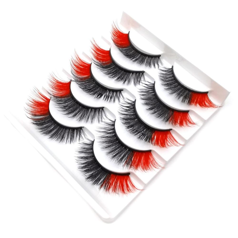 5 pairs/Tray Flexible Volume Colorful Eyelashes Natural Makeup Party Lashes Women Style 10(Fluorescence)
5 pairs/Tray Flexible Volume Colorful Eyelashes Natural Makeup Party Lashes Women Style 10(Fluorescence)