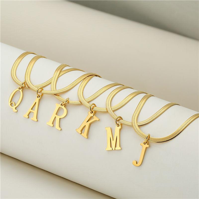 HECHENG, Initial Choker for Women Stainless Steel Letter Necklace Waterproof Wholesale N&40cm
HECHENG, Initial Choker for Women Stainless Steel Letter Necklace Waterproof Wholesale N&40cm