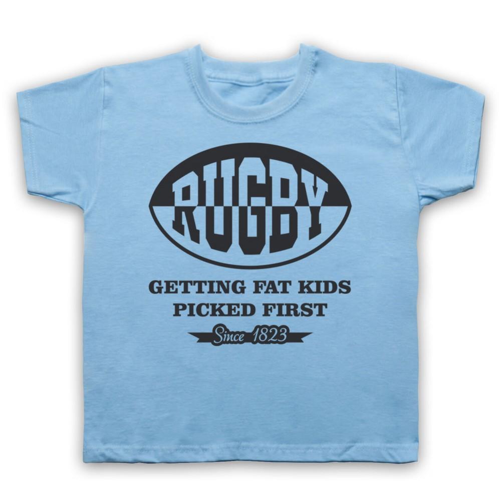 Rugby Getting Fat Kids Picked First Funny Slogan Comedy Kids Childs T-Shirt XL
Rugby Getting Fat Kids Picked First Funny Slogan Comedy Kids Childs T-Shirt XL