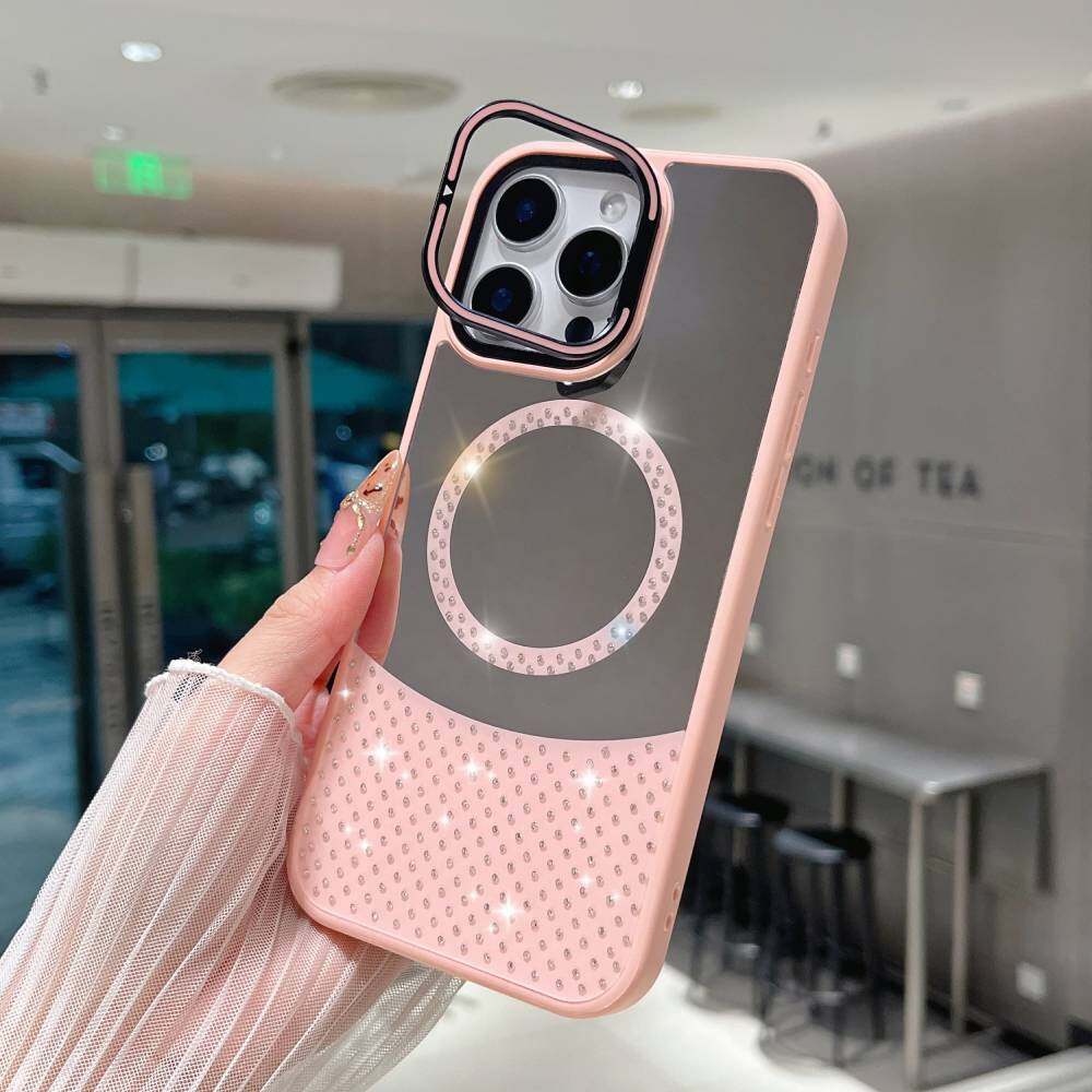 Зеркальный чехол для iPhone 16, 15 Pro Max, 14 Plus, 13, 12, 11, MagSafe, магнитная беспроводная зарядка, модный макияж, конфетный цвет, блестящий чехол для телефона с подставкой iPhone 15 Plus
Зеркальный чехол для iPhone 16, 15 Pro Max, 14 Plus, 13, 12, 11, MagSafe, магнитная беспроводная зарядка, модный макияж, конфетный цвет, блестящий чехол для телефона с подставкой iPhone 15 Plus