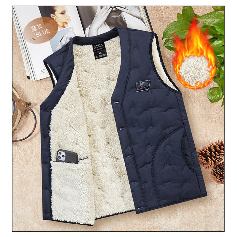 Жилет мужской новый осенне-зимний жилет теплый внутри и снаружи для людей среднего и пожилого возраста утолщенный бархатный повседневный 6XL
Жилет мужской новый осенне-зимний жилет теплый внутри и снаружи для людей среднего и пожилого возраста утолщенный бархатный повседневный 6XL