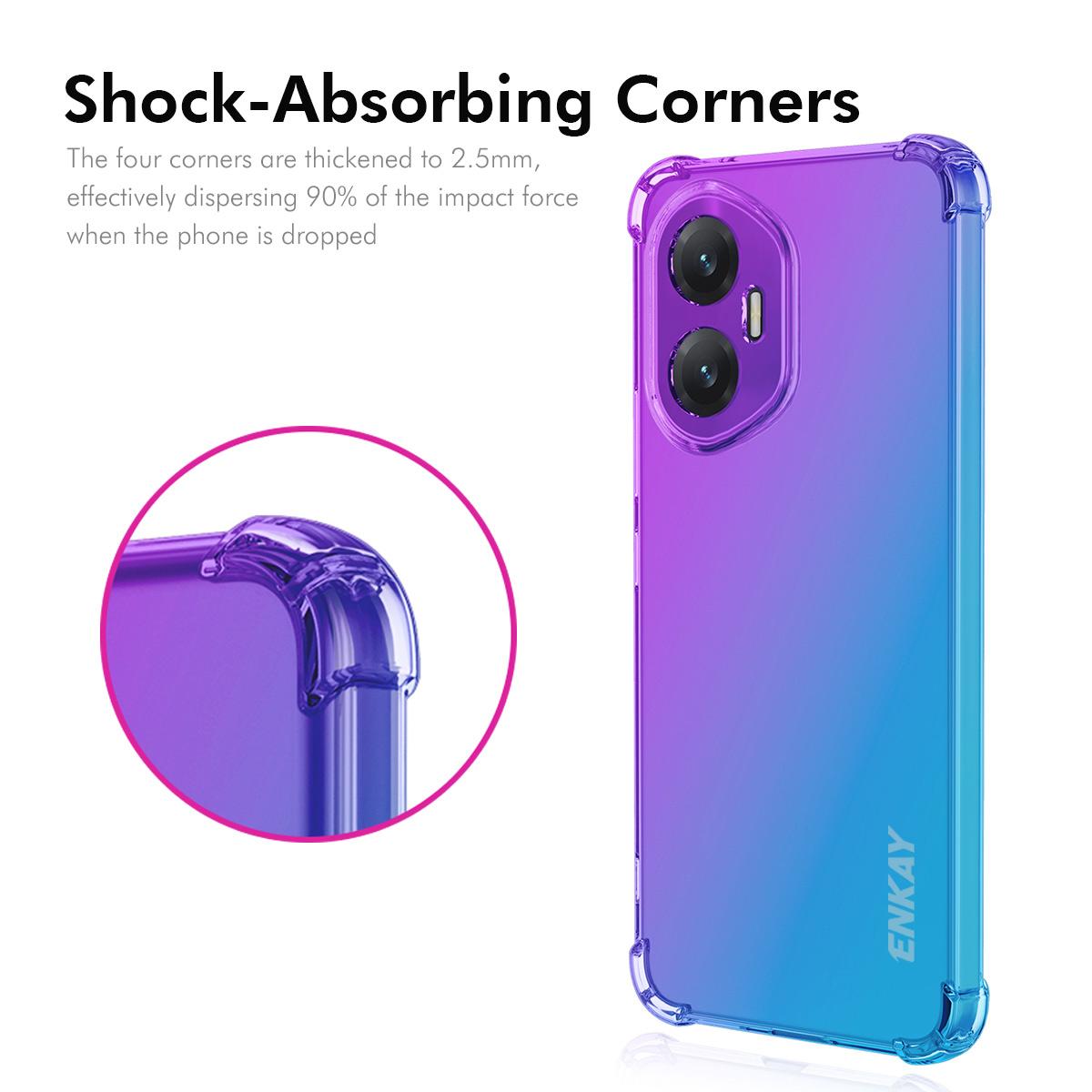 For Honor 300 TPU Case ENKAY Thickened Four Corner Drop-proof Phone Back Cover Blue/Pink
For Honor 300 TPU Case ENKAY Thickened Four Corner Drop-proof Phone Back Cover Blue/Pink