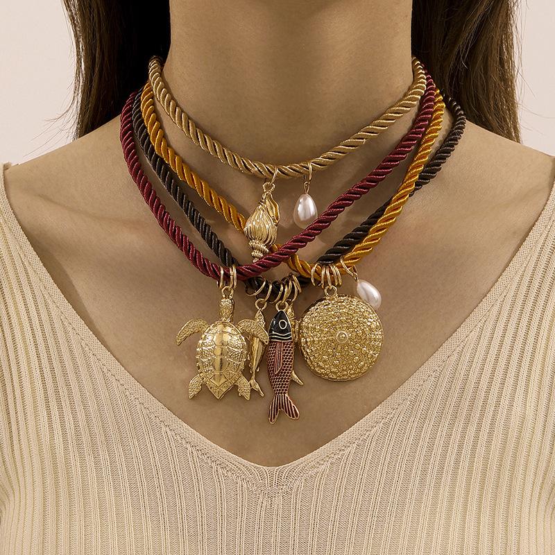 Vacation Wind Conch Starfish Shell Fish Pendant Female Summer Marine Life Ladies Necklace
Vacation Wind Conch Starfish Shell Fish Pendant Female Summer Marine Life Ladies Necklace