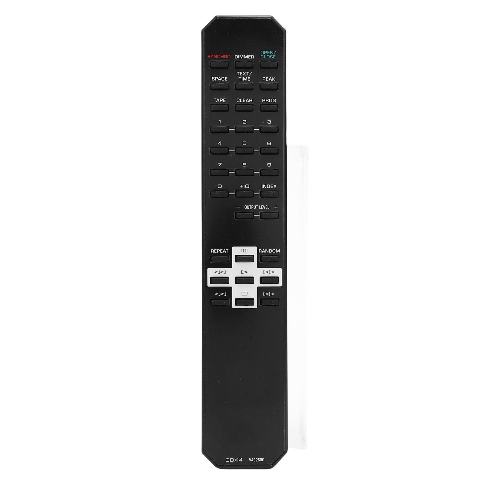 Пульт дистанционного управления Замена Подходит для CDC 506 CDC 585 CDX4 V492600 CD-проигрыватель Пульт дистанционного управления Легкий доступ
Пульт дистанционного управления Замена Подходит для CDC 506 CDC 585 CDX4 V492600 CD-проигрыватель Пульт дистанционного управления Легкий доступ