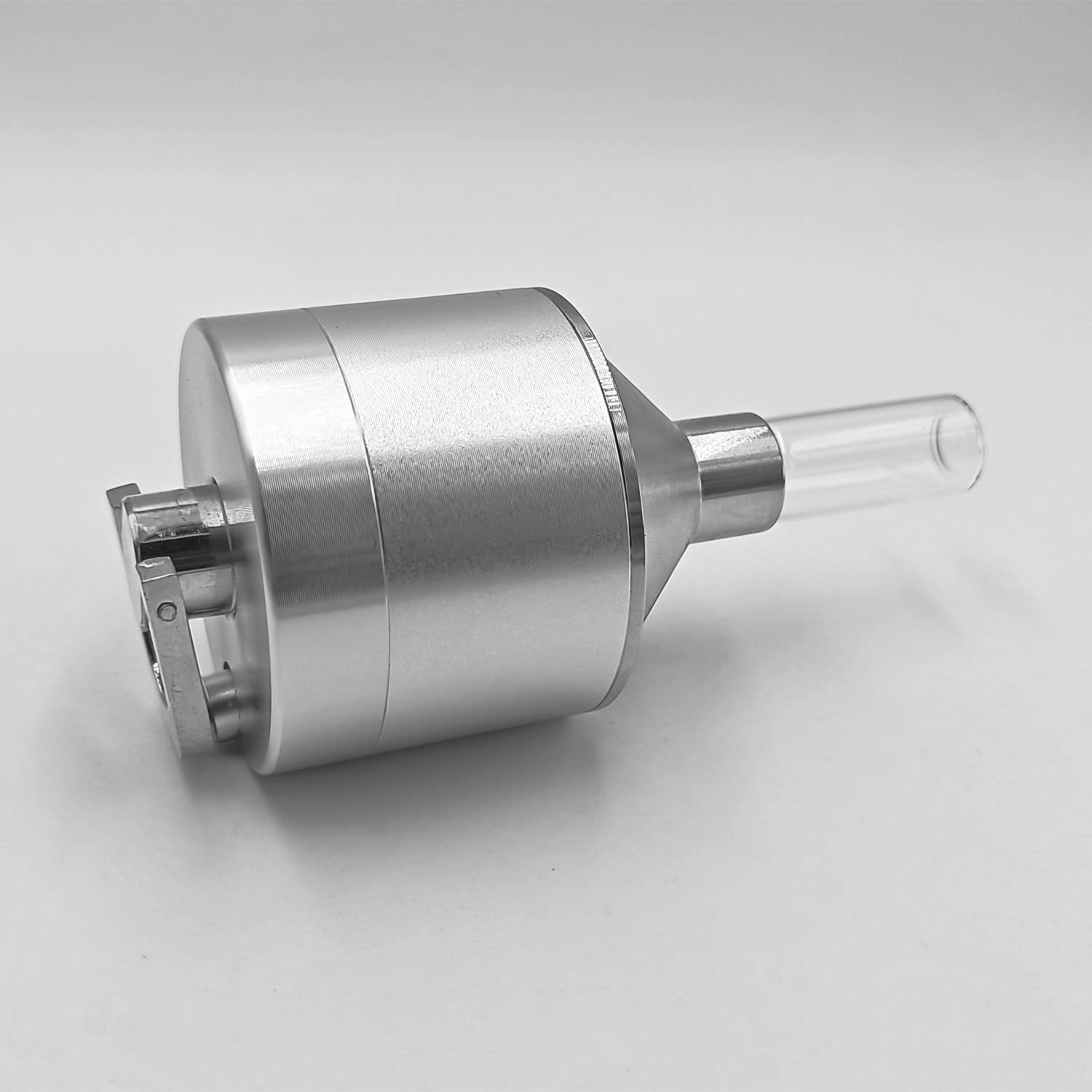 56мм/43мм Ручной Измельчитель Металлический Гриндер Ручной Измельчитель Измельчение Порошка Нижняя Воронка со Стеклом