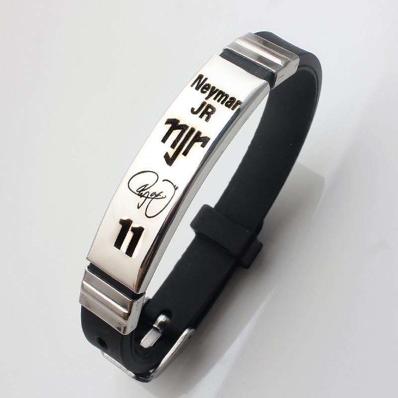 Lionel Messi Cristiano Ronaldo Neymar Football Star Stainless Steel Silicone Bracelet for Men Boy Soccer Accessory Gift 22cm
Lionel Messi Cristiano Ronaldo Neymar Football Star Stainless Steel Silicone Bracelet for Men Boy Soccer Accessory Gift 22cm