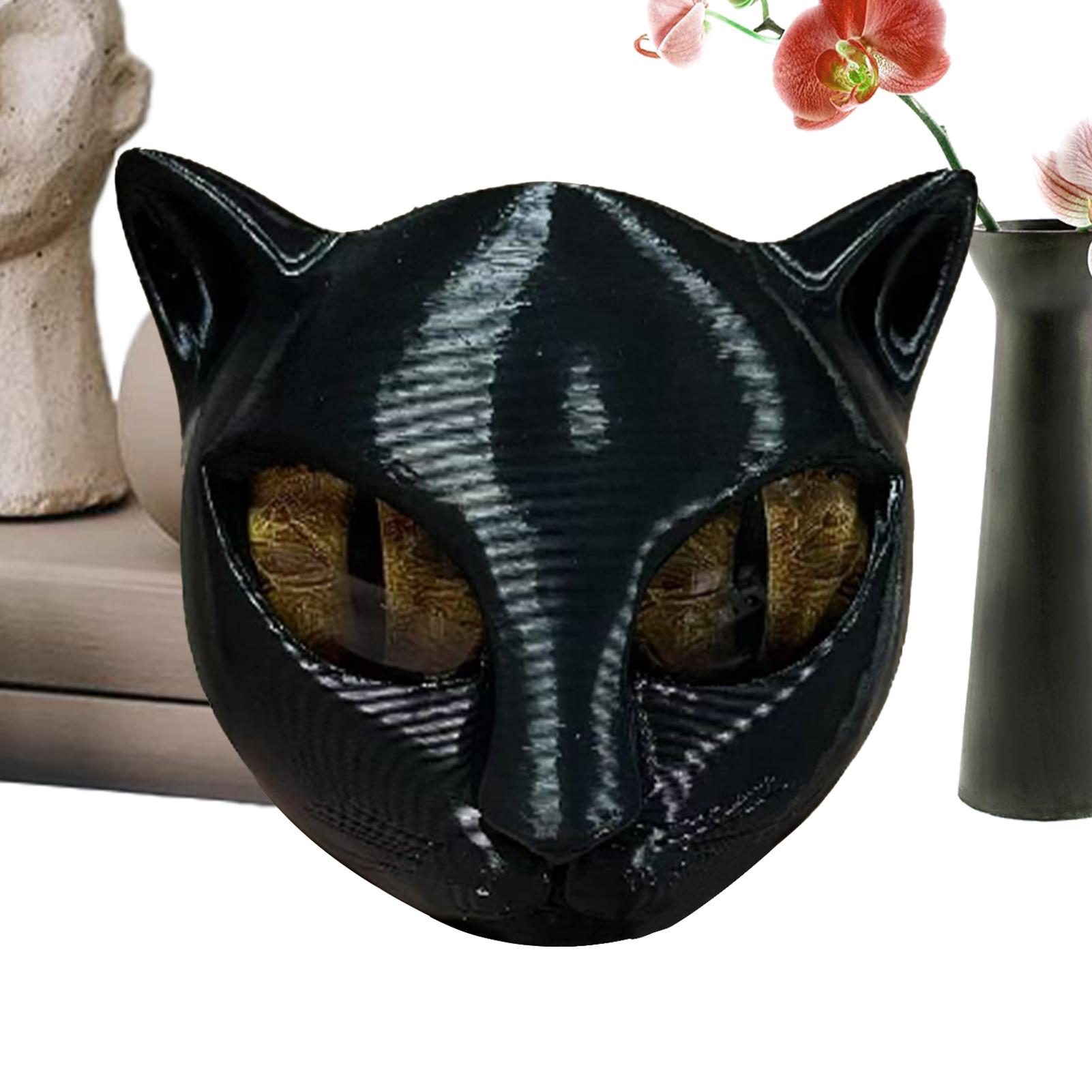 Cat Head Sculpture Animal Figurines Cat Sculpture Craft Luxury black cat elegant home decor Christmas decor for cat lovers China Mainland
Cat Head Sculpture Animal Figurines Cat Sculpture Craft Luxury black cat elegant home decor Christmas decor for cat lovers China Mainland