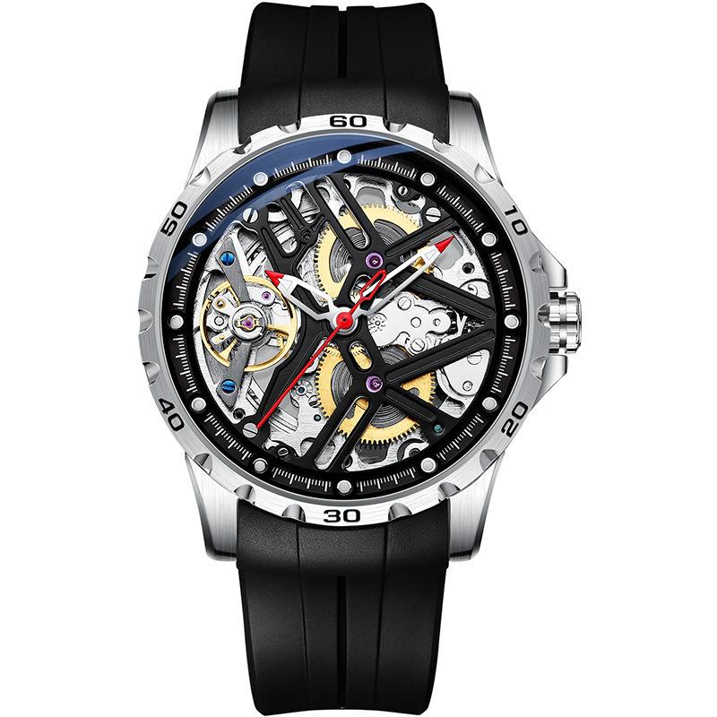 AILANG новые часы полые полностью автоматические механические часы водонепроницаемые мужские часы силиконовая лента
AILANG новые часы полые полностью автоматические механические часы водонепроницаемые мужские часы силиконовая лента