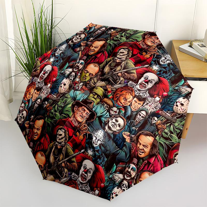 1pc Halloween Horror Icons Umbrella with Plastic Handle,Suitable for All Seasons Home Travel Outdoor UmbrellaM1413
1pc Halloween Horror Icons Umbrella with Plastic Handle,Suitable for All Seasons Home Travel Outdoor UmbrellaM1413