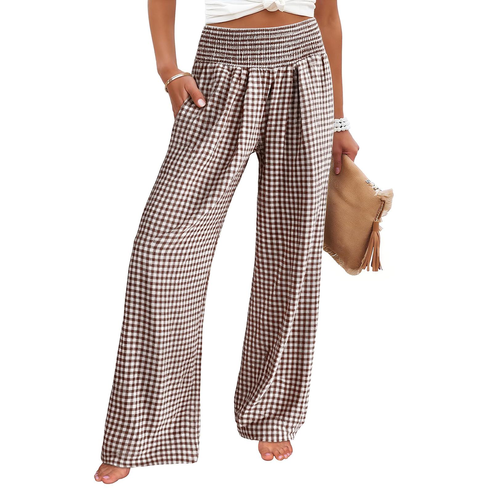 Women’s High Waist Wide Leg Pants Loose Fit Casual Print Lightweight Elastic Waistband Trousers for Everyday Wear XXL кофейный
Women’s High Waist Wide Leg Pants Loose Fit Casual Print Lightweight Elastic Waistband Trousers for Everyday Wear XXL кофейный