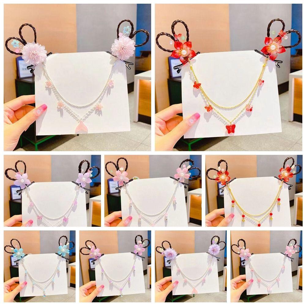 Chinese Style Hanfu Head Chain Flower Children Hair Clip Hair Accessories Forehead Chain Girls
Chinese Style Hanfu Head Chain Flower Children Hair Clip Hair Accessories Forehead Chain Girls