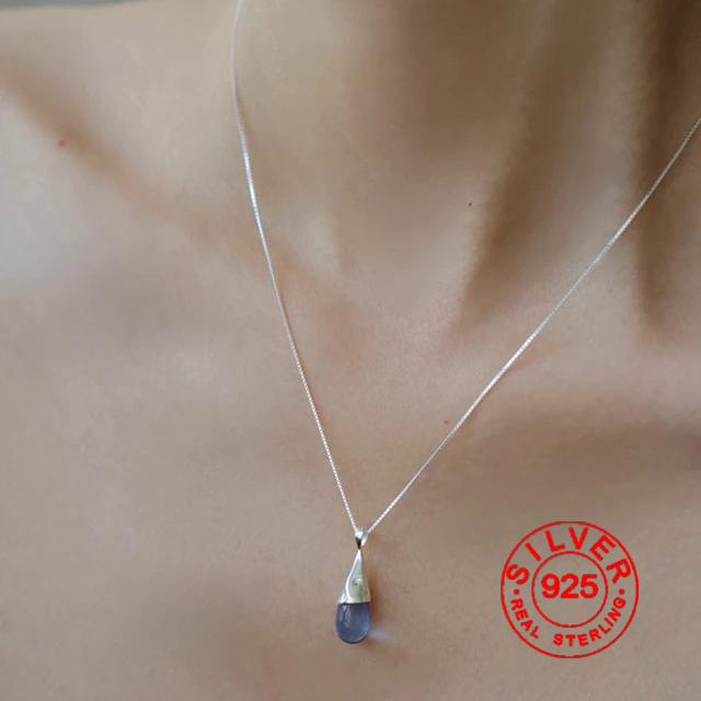 Silver color Blue Waterdrop Shape Chain Choker Necklace For Women Wide Fine Jewelry Wedding Party Birthday Gift
Silver color Blue Waterdrop Shape Chain Choker Necklace For Women Wide Fine Jewelry Wedding Party Birthday Gift