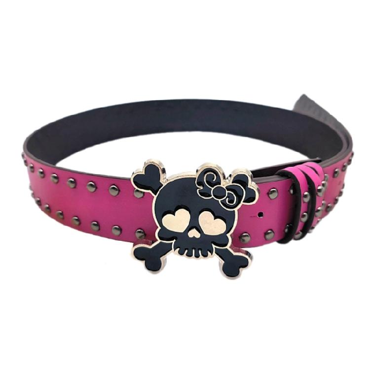 Skull Belt Women Waist Belt PU Waistband 2000s Teenagers Girl Waist Decors рожевий червоний колір
Skull Belt Women Waist Belt PU Waistband 2000s Teenagers Girl Waist Decors рожевий червоний колір