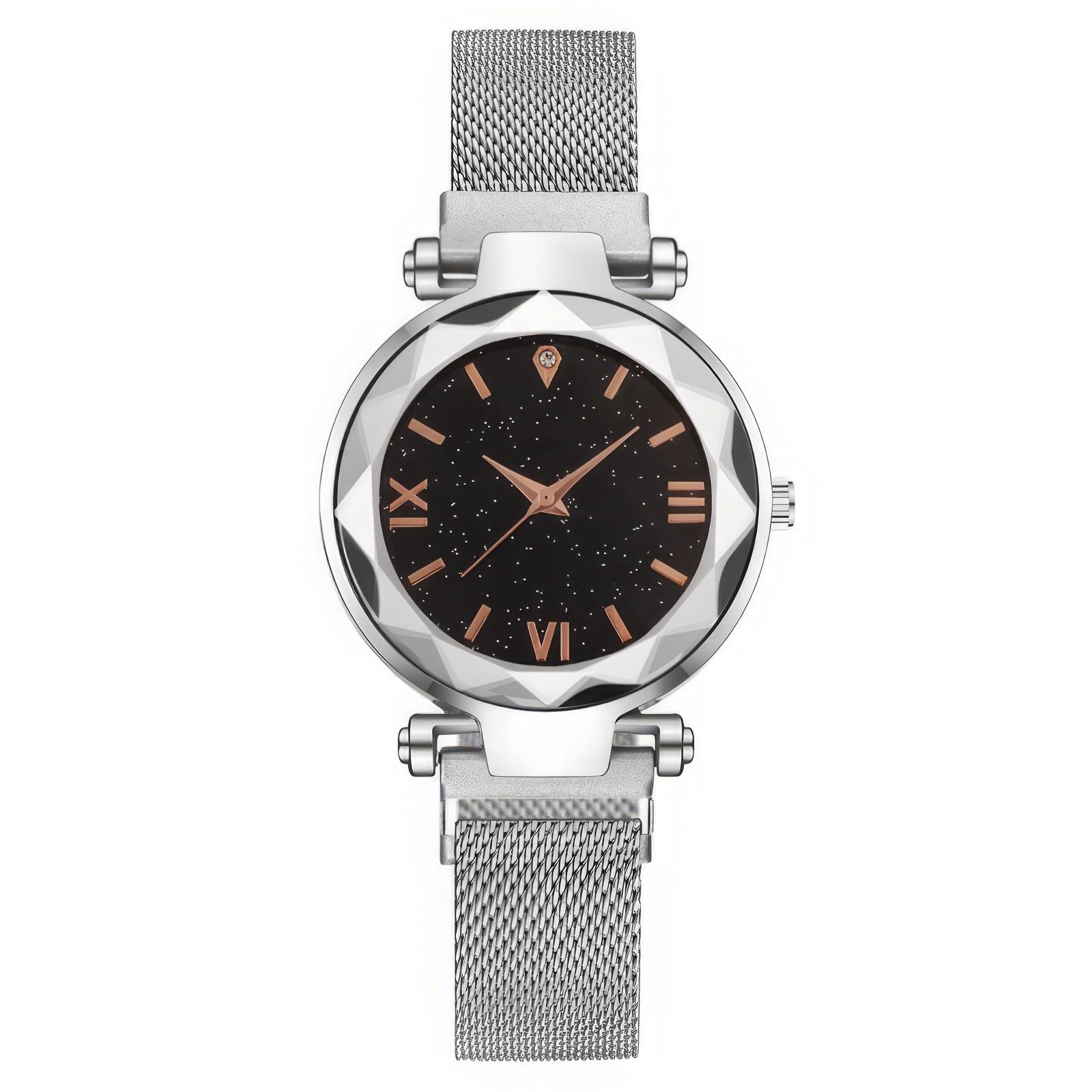 Женские модные кожаные часы One Size серебряный
Женские модные кожаные часы One Size серебряный