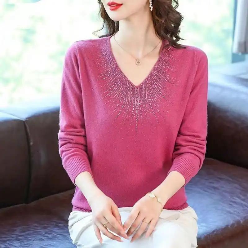 Sweater Pullovers Tops Women Long Sleeves Autumn Winter Blouse Oversized Loose Long Sleeve Shirt Slim Pullover Tops L фіолетовий
Sweater Pullovers Tops Women Long Sleeves Autumn Winter Blouse Oversized Loose Long Sleeve Shirt Slim Pullover Tops L фіолетовий