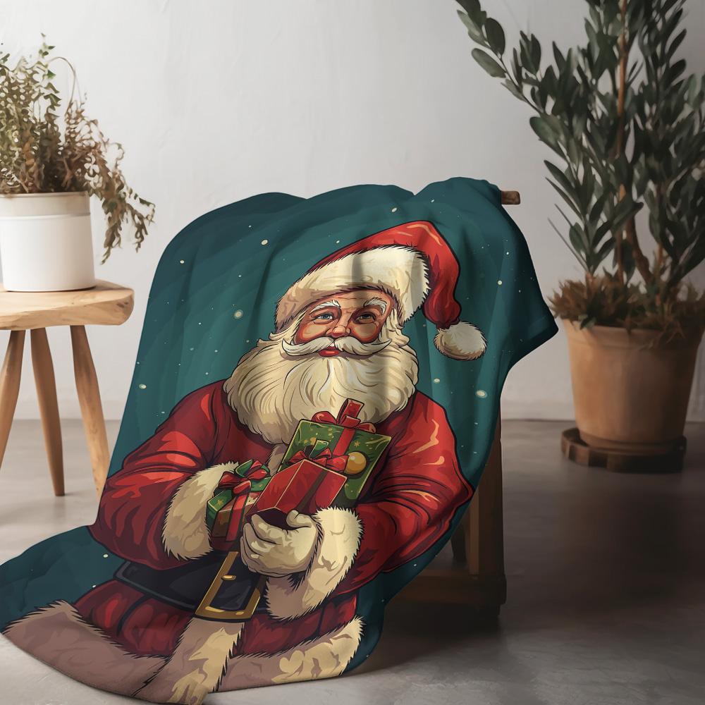 Tuniu Christmas Santa Plush Blanket Soft Warm Throw Sofa Bed Cover Gift for Kids Teens Adults 75x90cm
Tuniu Christmas Santa Plush Blanket Soft Warm Throw Sofa Bed Cover Gift for Kids Teens Adults 75x90cm