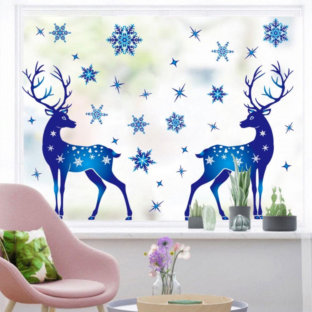 6 Pieces High Quality PVC Christmas Window Clings Stickers Blue Electrostatic Snowflakes Decals Reindeer Santa Claus
6 Pieces High Quality PVC Christmas Window Clings Stickers Blue Electrostatic Snowflakes Decals Reindeer Santa Claus