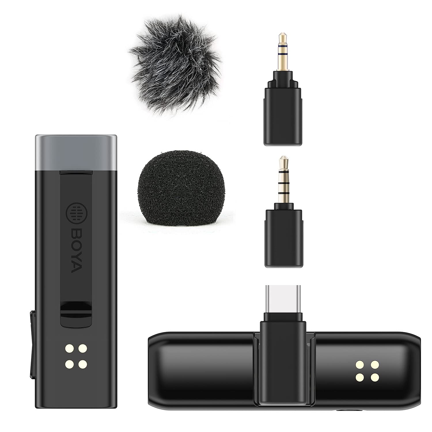 BOYA BY-WM3U Wireless Microphone, Wireless Lavalier Microphone System for Samsung Google Pixel Smartphone Live Stream, Buy-in for BOYA 2.4GHz
BOYA BY-WM3U Wireless Microphone, Wireless Lavalier Microphone System for Samsung Google Pixel Smartphone Live Stream, Buy-in for BOYA 2.4GHz