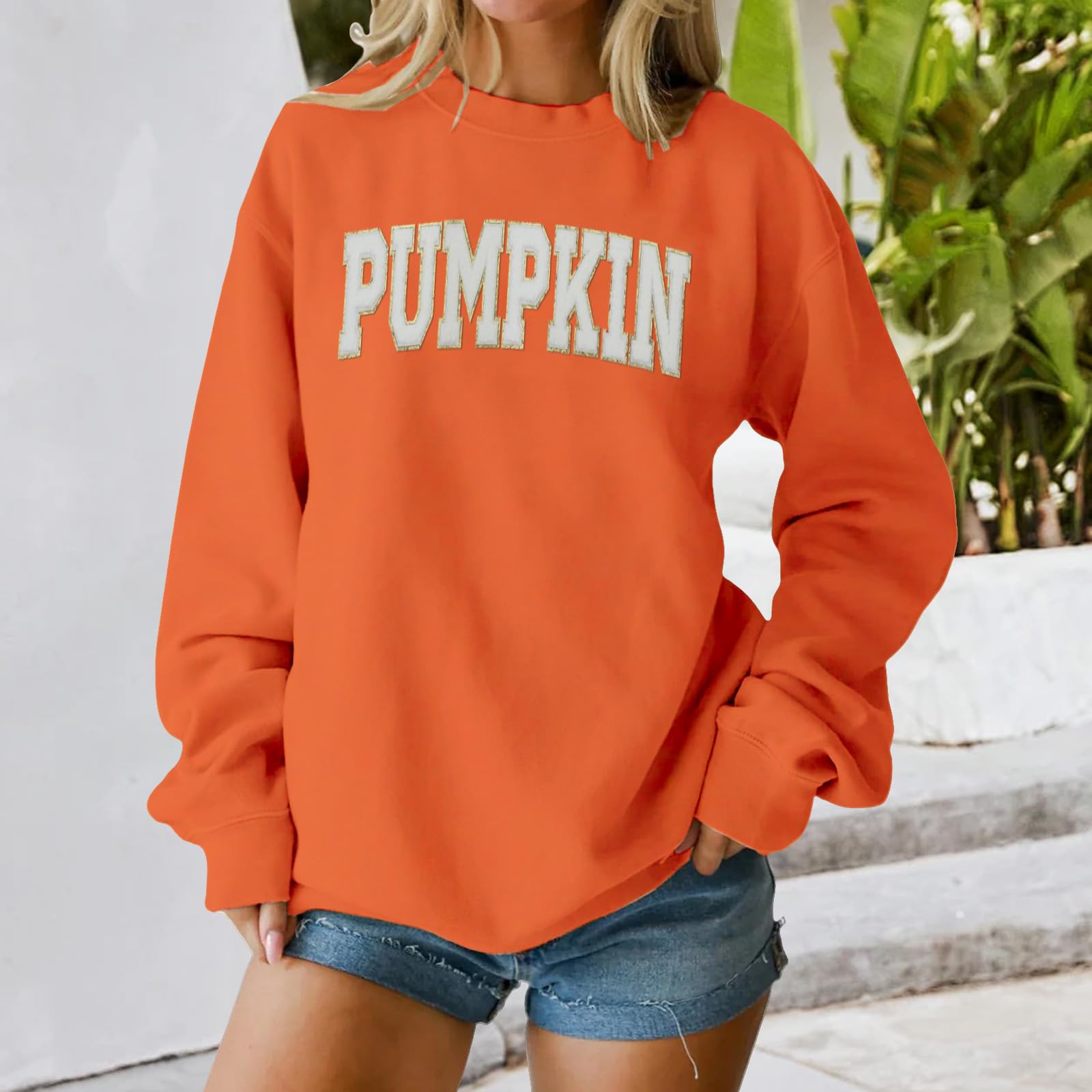 Женские топы с круглым вырезом и принтом из хлопка, повседневная мода, длинный рукав, пуловер, топ, блузка XL оранжевый
Женские топы с круглым вырезом и принтом из хлопка, повседневная мода, длинный рукав, пуловер, топ, блузка XL оранжевый