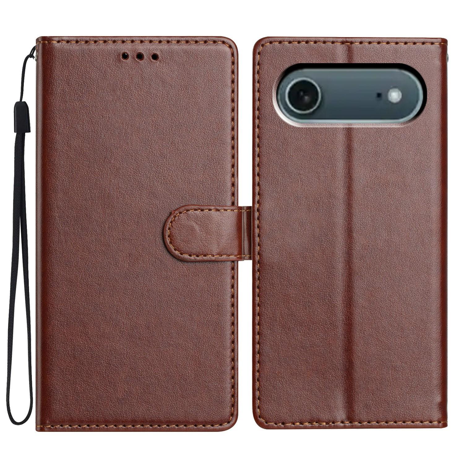 For iPhone 17 Air Leather Case Wallet Stand Phone Cover with Handy Strap Brown
For iPhone 17 Air Leather Case Wallet Stand Phone Cover with Handy Strap Brown