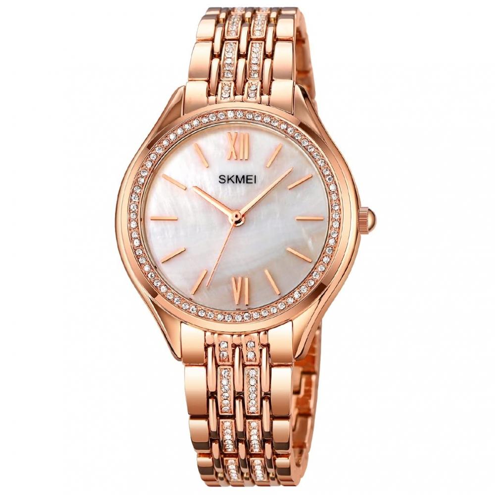 Женские наручные часы Skmei WristWatch Simple StyliSh Diamond Watch Женские золотые водонепроницаемые часы
Женские наручные часы Skmei WristWatch Simple StyliSh Diamond Watch Женские золотые водонепроницаемые часы