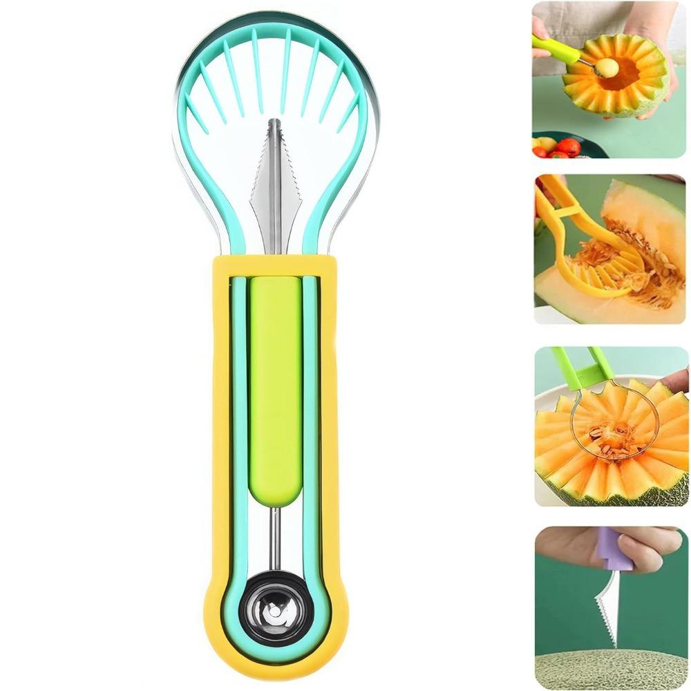 New 4 in 1 Melon Baller Scoop Set Stainless Steel Pulp Remover Watermelon Cutter Slicer Fruit Scooper Kitchen Gadget
New 4 in 1 Melon Baller Scoop Set Stainless Steel Pulp Remover Watermelon Cutter Slicer Fruit Scooper Kitchen Gadget
