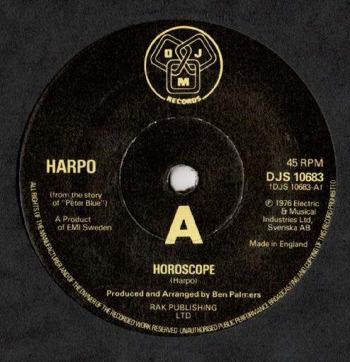 7-дюймовая пластинка HARPO Гороскоп DJS10683 DJM Records 1976 Великобритания Рок Б/у
7-дюймовая пластинка HARPO Гороскоп DJS10683 DJM Records 1976 Великобритания Рок Б/у