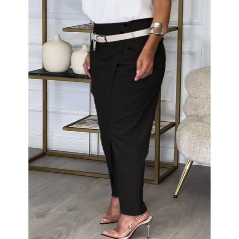 Весняні асиметричні штани-костюм з високою посадкою для жінок, модні, шикарні, з поясом, прямі штани, повсякденні вуличні штани, жіночий низ XXL чорний
Весняні асиметричні штани-костюм з високою посадкою для жінок, модні, шикарні, з поясом, прямі штани, повсякденні вуличні штани, жіночий низ XXL чорний